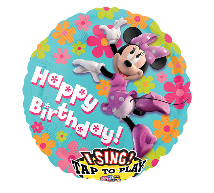 Minnie Mouse 28" Singing Happy Birthday Balloon
