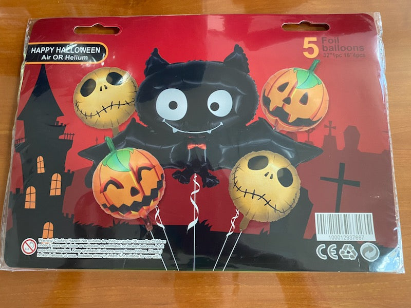 Winner Party Smiling Bat Halloween Bouquet 5ct