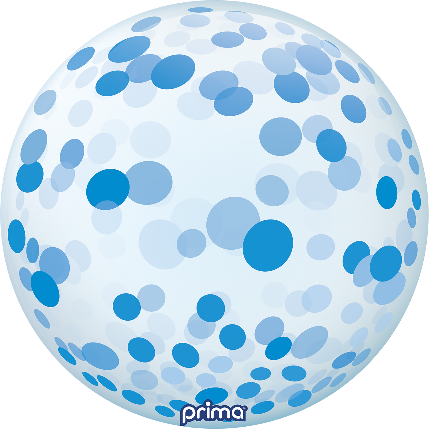 20” Blue Confetti Sphere