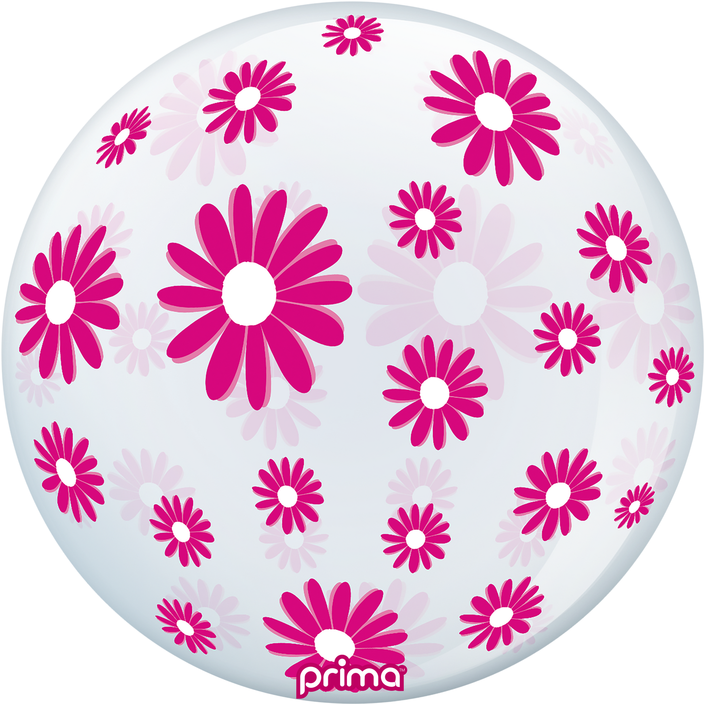 20” Hot Pink Daisies Sphere