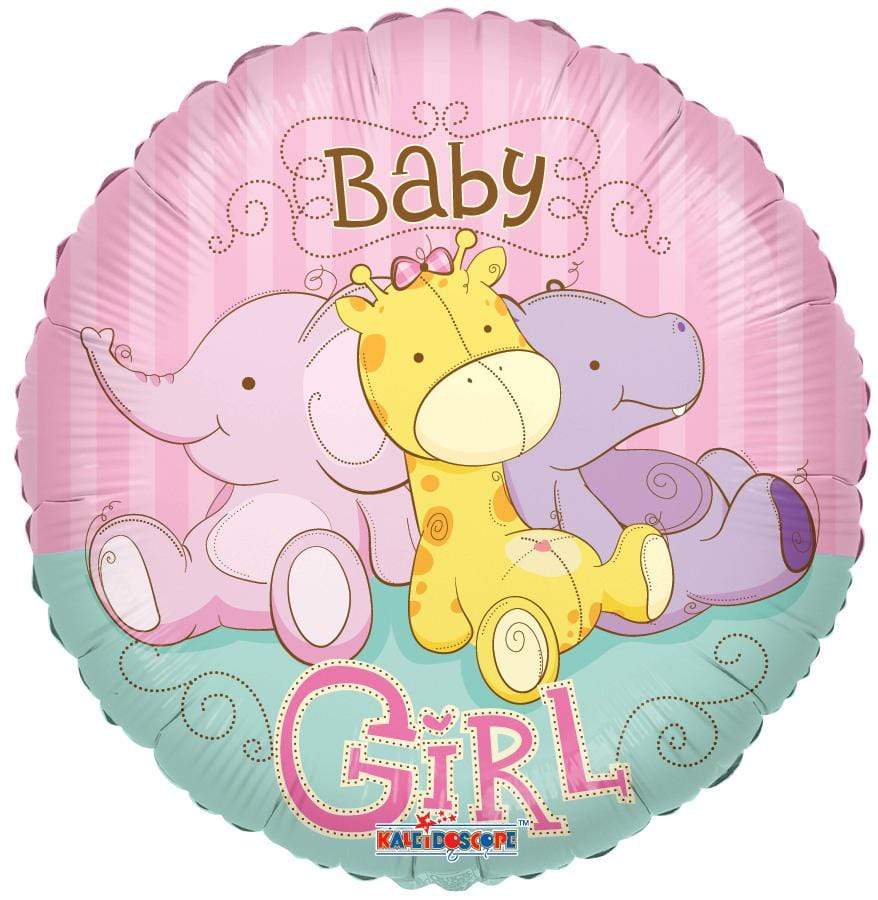 Conver USA 18" Baby Girl Animals Balloon