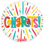18” Round Colorful Congrats