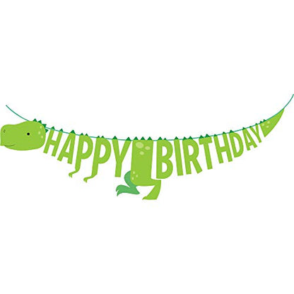 Dinosaur Happy Birthday Banner 5.5ft
