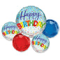 Happy Birthday Confetti Balloon Bouquet 5pc/1pk