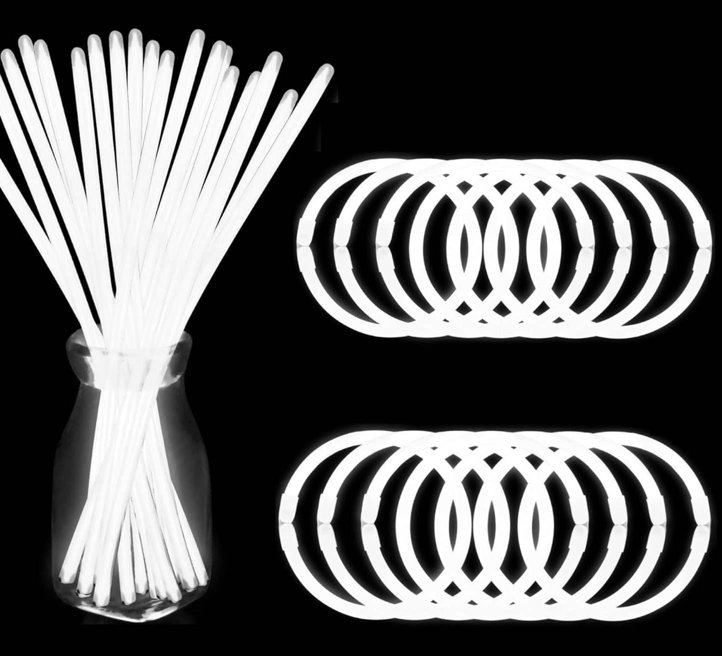 White Glow Sticks 12pc