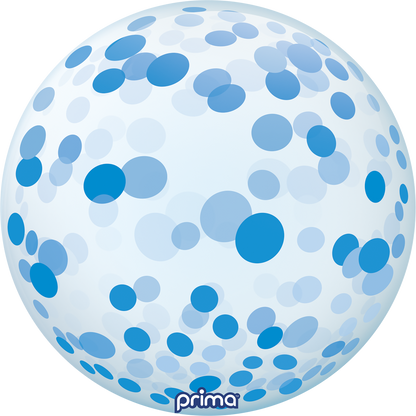 20” Blue Confetti Sphere