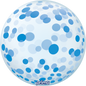 20” Blue Confetti Sphere
