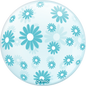 20” Blue Daisies Sphere