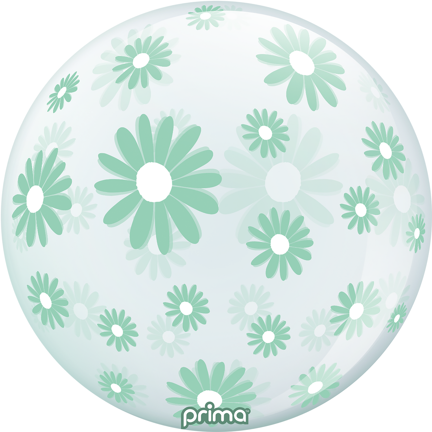 20” Mint Green Daisies Sphere