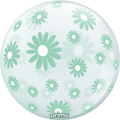 20” Mint Green Daisies Sphere