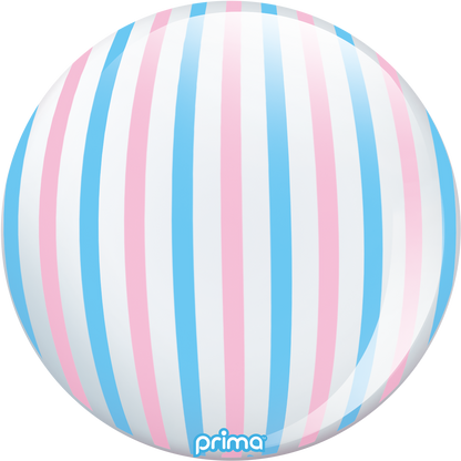 20” Pink & Blue Stripe Sphere