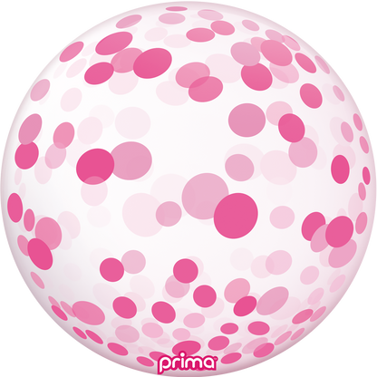 20” Pink Confetti Sphere