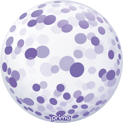 20” Purple Confetti Sphere