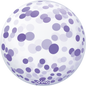 20” Purple Confetti Sphere