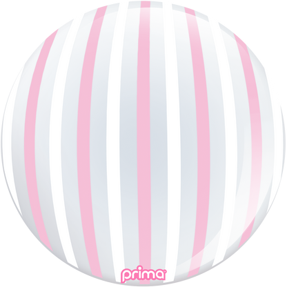 20” Pink & White Stripe Sphere