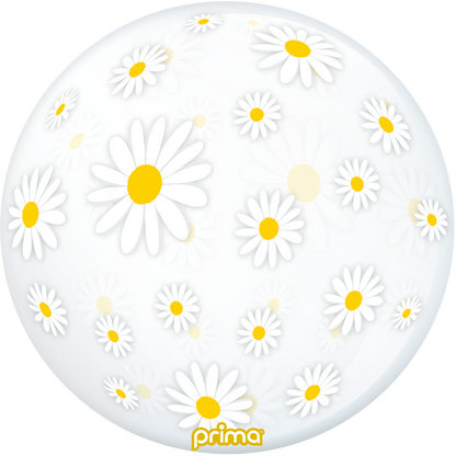 20” White Daisies Sphere