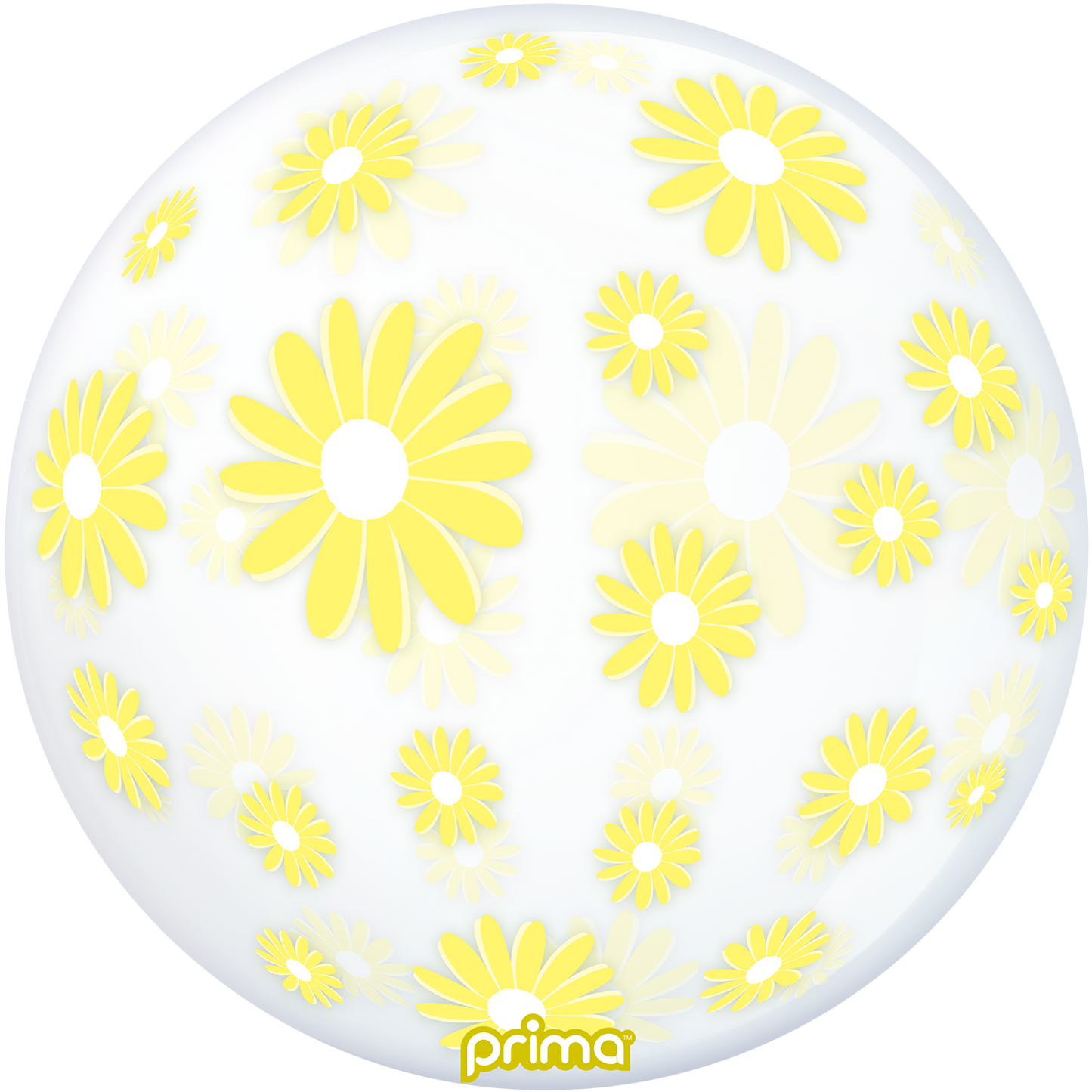 20” Yellow Daisies Sphere