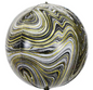 Winner Party 24" Gold & White Swirl Balloon
