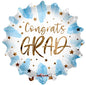 ConverUSA 18" Congrats Grad Blue Balloon-Flat