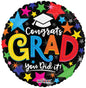 ConverUSA 18" Congrats Grad You Did It! Balloon-Flat