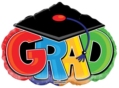 ConverUSA 28" Grad Graduation Balloon-Flat