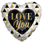ConverUSA 18" Love You Triangles Balloon