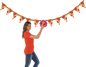 Pizza Party Birthday Banner Kit 9ft