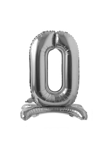 28" Silver Foil Standing Numbers (Winner Party)
