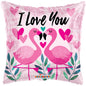 ConverUSA 18" I Love You Flamingos Balloon