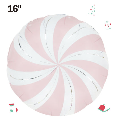 Winner Party 16" Pastel Pink Swirl Foil Balloon