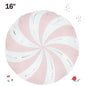 Winner Party 16" Pastel Pink Swirl Foil Balloon