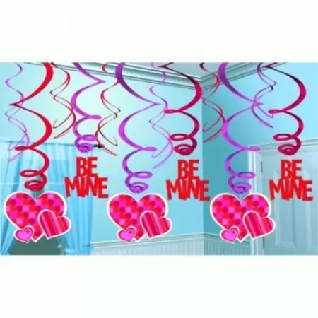 Amscan hanging Swirl Valentine's Day Decorations