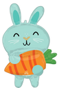 Anagram 34" Minty Bunny with Carrot
