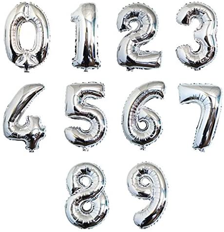 26" Silver Foil Numbers (Party America)