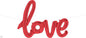 NorthStar 40" Red Love Script Banner Balloon