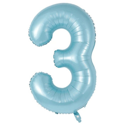 Party America 34" Pastel Blue Jumbo Numbers