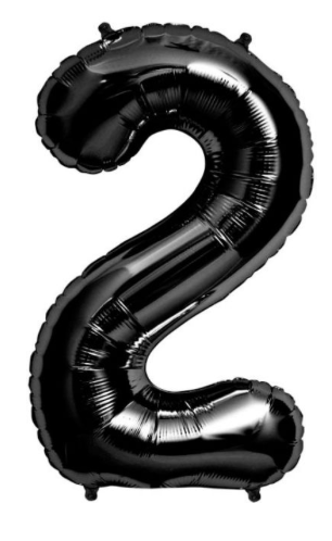 Party America 34" Black Jumbo Numbers