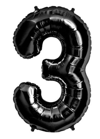 Party America 34" Black Jumbo Numbers