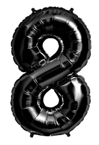 Party America 34" Black Jumbo Numbers