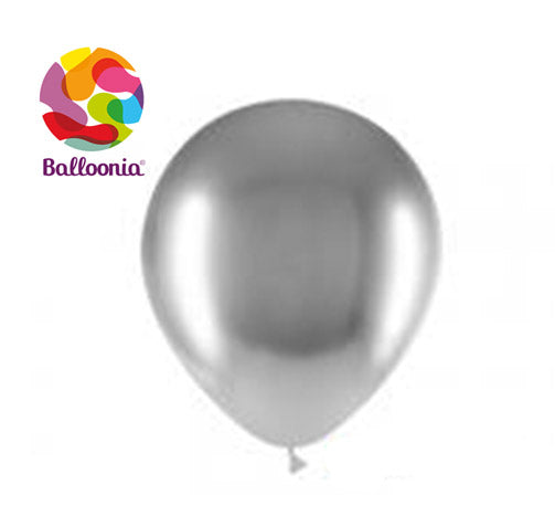 5" Brilliant Silver (100ct) - Balloonia