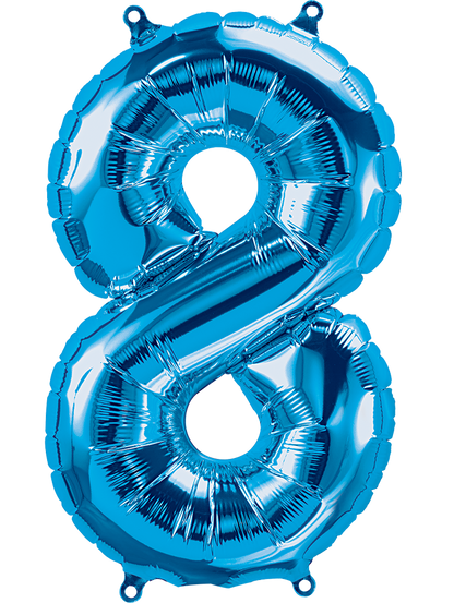 Party America 16" Blue Numbers